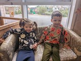 Children dressed for halloween